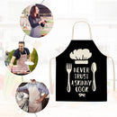 Kitchen Linen Apron Cutlery Print Home Restaurant Cooking Baking Bib Tools Newly