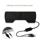 USB Power Speakers Clip-On Computer Stereo Sound Bar 3.5mm for Desktop Laptop PC