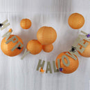 5pcs 8 inch Round Chinese Paper Lantern DIY Lamp Party Decor(Orange)