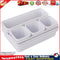8pcs/set Drawer Organizer Divider Make Up Cosmetics Storage Box (White) Newly
