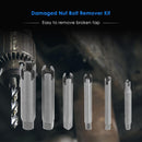 6pcs Damaged Nut Bolt Remover Kit Stud Extractor Broken Bolt Screw Remover Newly