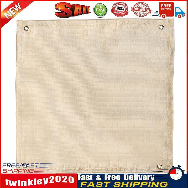 Fire Pit Mat Fiberglass Camping Stove Grill Mat for Patio Lawn (100x100cm) Newly