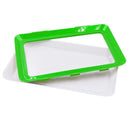 Food Preservation Tray Plastic Food Fresh Storage Plates Container (Green)