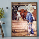 5D Diamond Painting DIY cowboy Full Round Diamond Rhinestone Set
