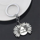 Chain Open Locket Pendant You Are My Sunshine Car Keyring Sunflower Keychain
