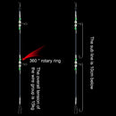 Durable Ball Bearing Luminous Rolling Fishing Swivels Connector Fishing Tackle