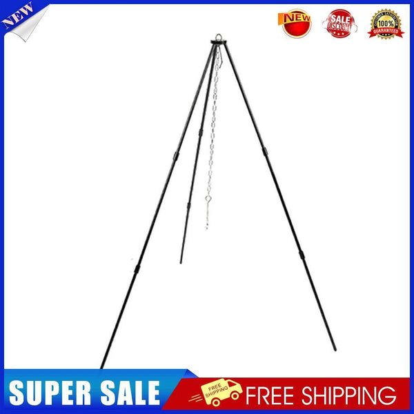 Mountainhiker Camping Picnic Grill Hanging Pots Outdoor Tripod Kit (Black)