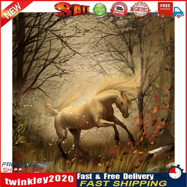 Running Horse 5D Full Drill Diamond Painting Embroidery DIY Cross Stitch Newly