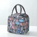 Cooler Lunch Box Portable Insulated Oxford Thermal Food Picnic Bags (Gray) Newly