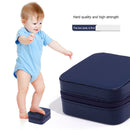 Portable Zipper Jewelry Case Travel Ring Holder Earrings Box (Dark Blue)