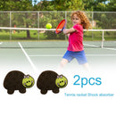 2pcs Cartoon Animal Silicone Racquet Tennis Racket Anti Shock Absorber (B)