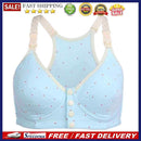 Maternity Cotton Nursing Bra Women Front Hasp Wireless Feeding Bra(80C)