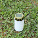 Cemetery Electronic LED Candle Lamp Flameless Solar Decor Tea Light (White)