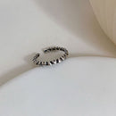 Women Girls Hollow Out Ring Hand Decoration Heart Shape Open Ring Adjustable