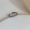 Women Girls Hollow Out Ring Hand Decoration Heart Shape Open Ring Adjustable