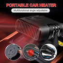 Car Heater 2 in 1 Auto Windscreen Fast Heating / Cooling Fan (Black 12V) Newly