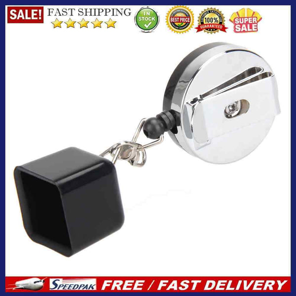 Billiards Snooker Pool Cue Chalk Holder Retractable Drawing Belt Clip