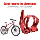 MTB Road Bike Seat Post Clamp Quick Release Seatpost Collar 31.8mm (Red) Newly