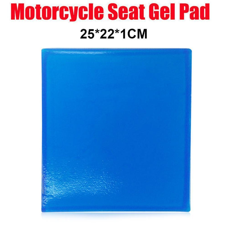 Motorcycle Seat Gel Pad Shock Absorption Mat Soft Cushion Blue (25x22x1cm) Newly