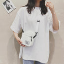 3pcs Women Canvas Patchwork Crossbody Bag Casual Mini Handbags (White)