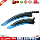 2pcs MTB Bike Mudguard Wings Cycling Bicycle Front Rear Fender (Light Blue)
