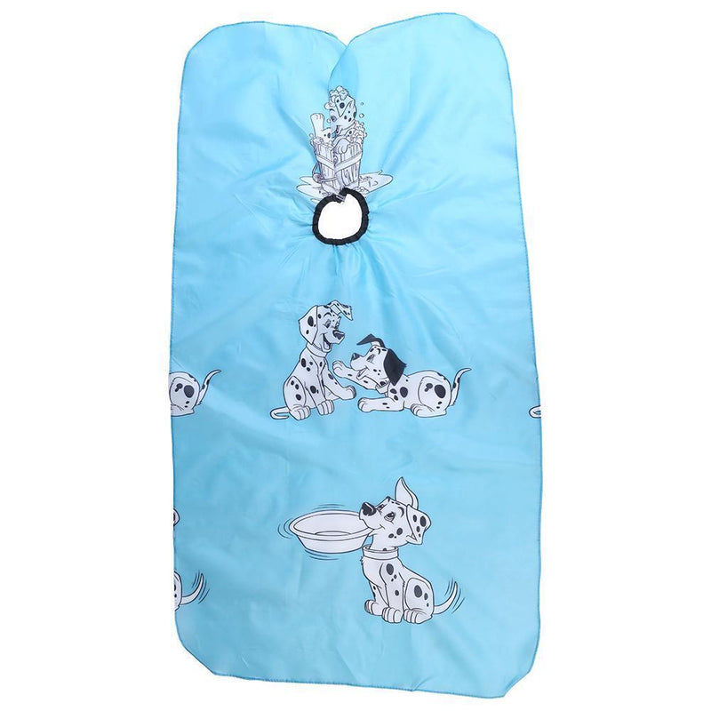Cartoon Dog Kid Dressing Cape Salon Cover Hairdresser Hair Cut Cloth(Blue)