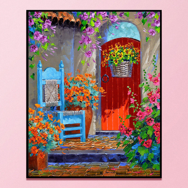 11CT Full Cross Stitch Landscape DIY Printed Wall Art Home Decoration Craft
