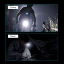 USB Type-C Charging LED Smart Wave Sensor Headlamp Waterproof Clip-on Cap Lamps