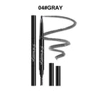 Double-End Waterproof Long-Lasting Eyebrow Pencil Eye Makeup Pens (Grey)