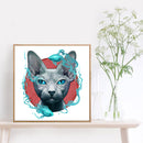 5D Diamond Painting Hairless Cat Full Round Drill Mosaic DIY Rhinestone Arts