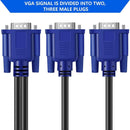 Duplication Full HD 1080P Dual Monitor Y Adapter VGA Splitter Cable Video Cord