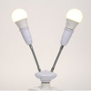 Adjustable E27 Lamp Holder for LED Light Adapter Multi-conversion (2-head) Newly