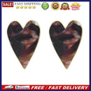European Peach Heart Shape Earrings Fashion Design Acetate Plate Women Ear Stud