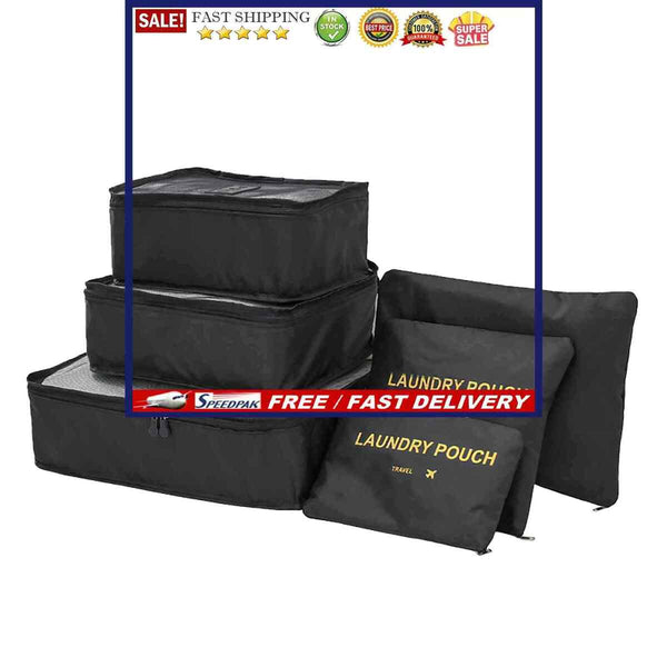 6 Pieces Packing Cubes Multi-functional Clothing Sorting Packages for Suitc