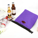 Waterproof Insulated Lunch Bag Picnic Food Thermal Storage Handbag (Purple)