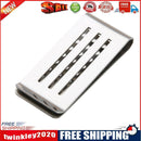 Stainless Steel Craft Money Clips Hollow Out Portable Cash Clamp Holder