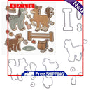 Horse Silicone Stamp Cutting Dies Stencil DIY Scrapbooking Album Decor