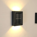 2pcs LED Solar Light Outdoor Wall Lamp for Garden Yard Decor (Warm Light) Newly