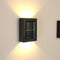 2pcs LED Solar Light Outdoor Wall Lamp for Garden Yard Decor (Warm Light) Newly