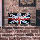 30x15cm Keep Calm Carry On Metal Retro Tin Painting Plate Flat Tin Sign