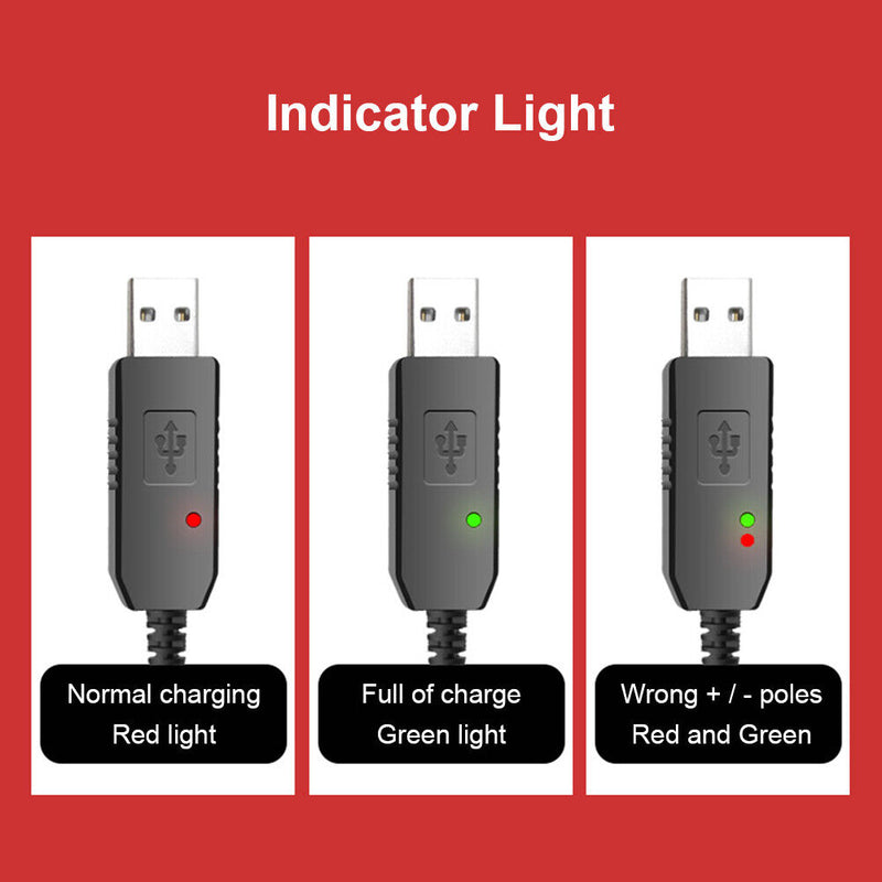 5V 2A Universal USB Charge Connector Clip for Walkie Talkie Power Supply Charger
