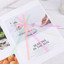 Home Disposable Beverage Shop Plastic Curved Bend Drinking Straws Extra Long