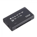Flash Mini Black All In One Micro M2 MMC XD CF MS USB TF Memory Card Reader