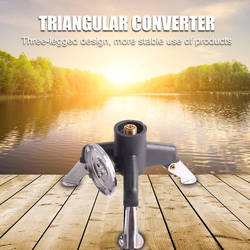 Outdoor Camping Hiking Tripod Gas Stove Connector Long Tank Gas Bottle Converter