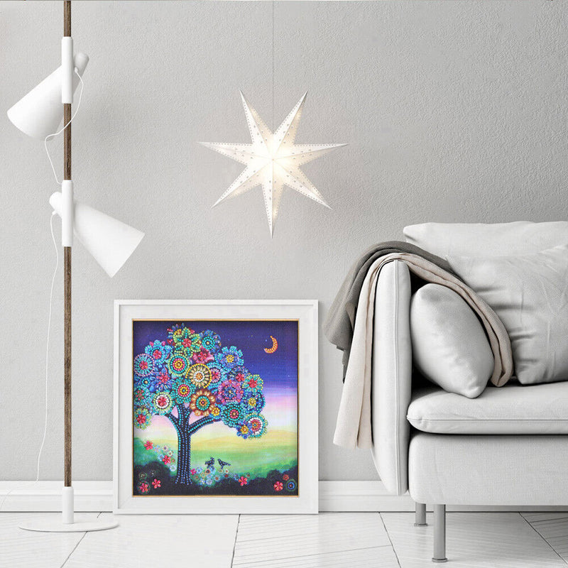 Shining Tree 5D DIY Part Special Shaped Diamond Painting Mosaic Decor Craft