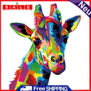 Frameless DIY Hand Painted Color Giraffe Painting By Numbers Picture Wall Decor