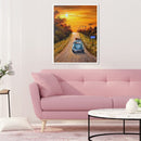 Driving Car 5D Needlework Diamond Painting Full Round Drill DIY Embroidery