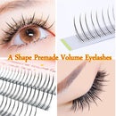 Long Easy to Apply Premade Volume Fan Eyelashes A Shape Eyelashes Extension