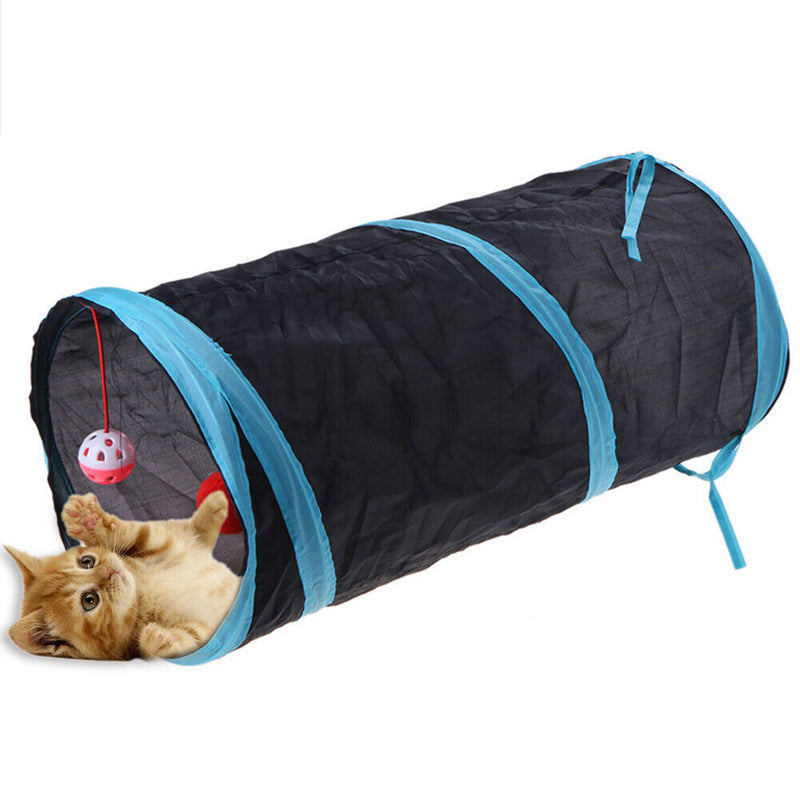 2/3/4 Holes Pet Cats Tunnel Toys Foldable Playing Tent Toys Interactive Tub