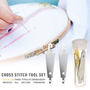 30pcs Cross Stitch Stainless Steel Sewing Needle Threading Device for DIY C